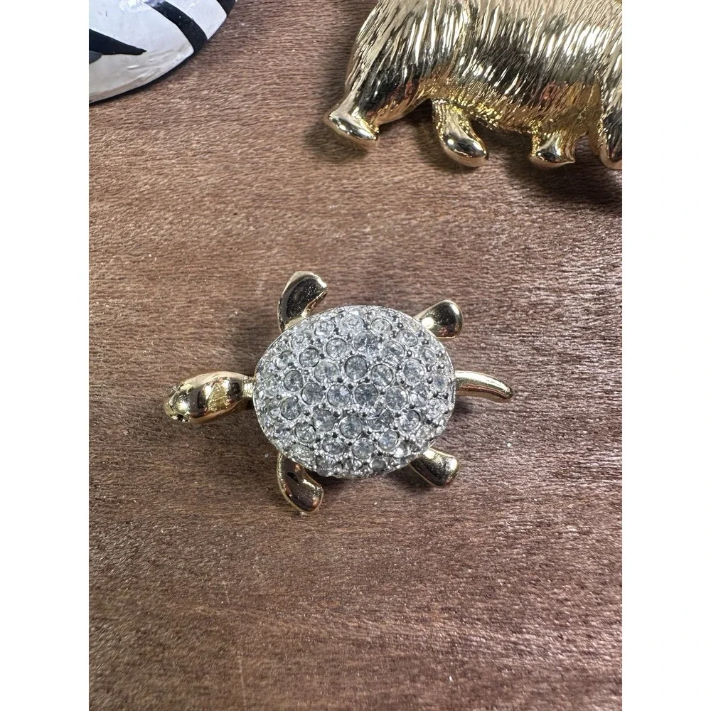 Vintage & Modern  Costume Jewelry Brooches NAPIER KC‎ Scottie Dog Turtle
